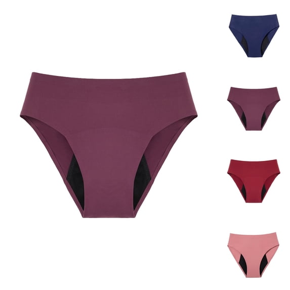 Period Underwear for Women High Waisted Seamless 4 Layer Leak Proof Menstrual Panties Briefs