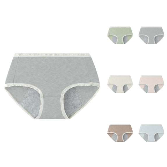 Period Underwear for Women Leak Proof Breathable Cotton Menstrual Panties Briefs