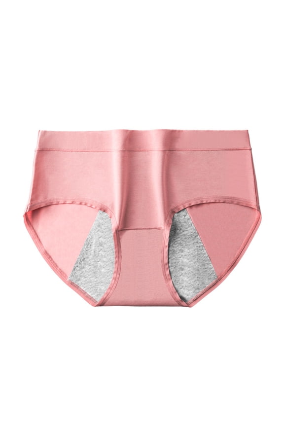 Period Underwear for Women Leak Proof Underpant Cotton Mid Waist Comfortable Underwear Stretch Bikini Breathable Briefs
