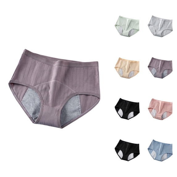 Period Underwear for Women Mid Rise Soft Comfortable Breathable Leak Proof Menstrual Panties Briefs