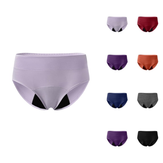 Period Underwear for Women Mid Rise Soft Stretch Leak Proof Menstrual Panties Briefs