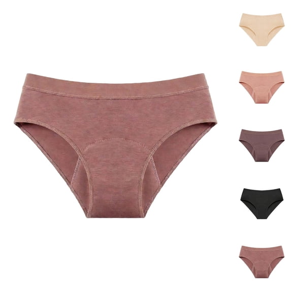 Period Underwear for Women Plus Size Breathable 4 Layer Leak Proof Hipster Menstrual Panties Briefs