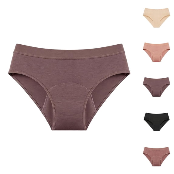 Period Underwear for Women Plus Size Breathable 4 Layer Leak Proof Hipster Menstrual Panties Briefs