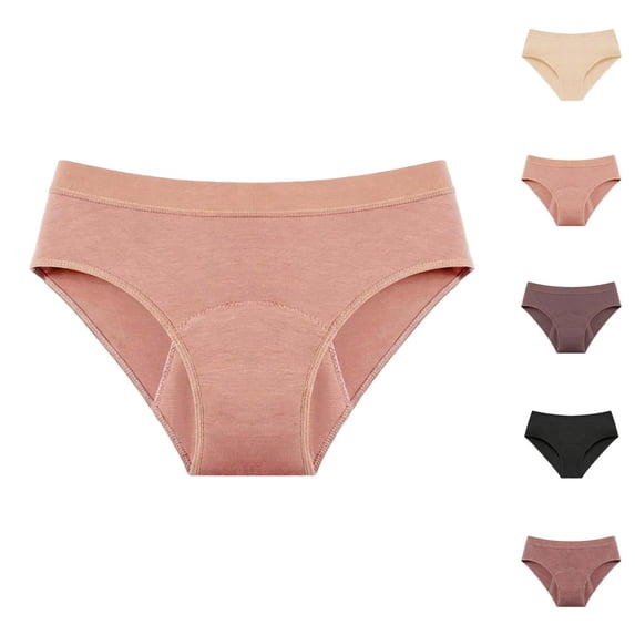 Period Underwear for Women Plus Size Breathable 4 Layer Leak Proof Hipster Menstrual Panties Briefs
