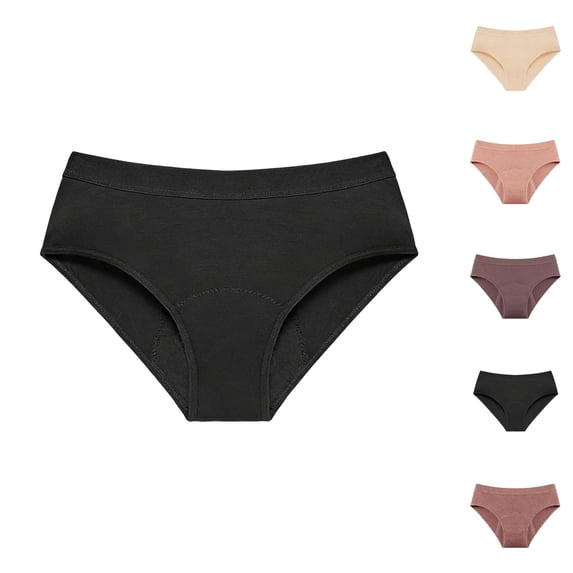 Period Underwear for Women Plus Size Breathable 4 Layer Leak Proof Hipster Menstrual Panties Briefs