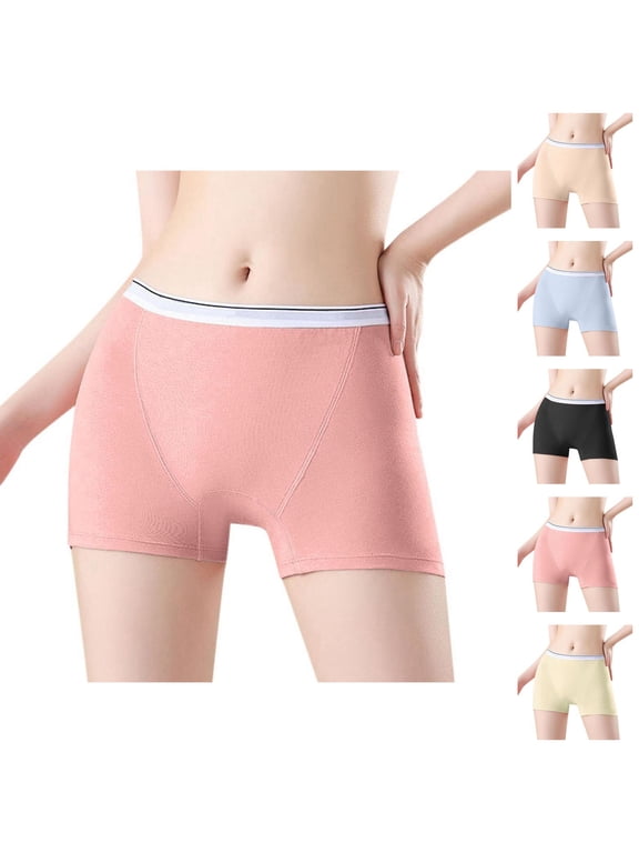 Period Underwear for Women Plus Size High Waisted Leak Proof Boyshorts Panties
