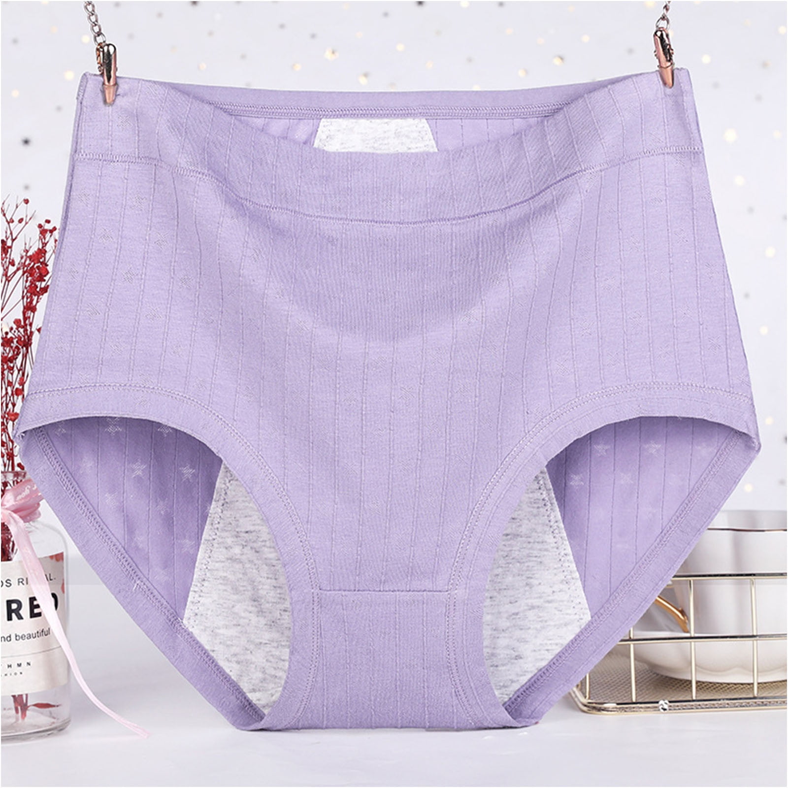 Period Underwear for Women Plus Size High Waisted Period Panties Soft