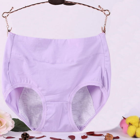 Period Underwear for Women Plus Size High Waisted Period Panties Soft Menstrual Leakproof Briefs