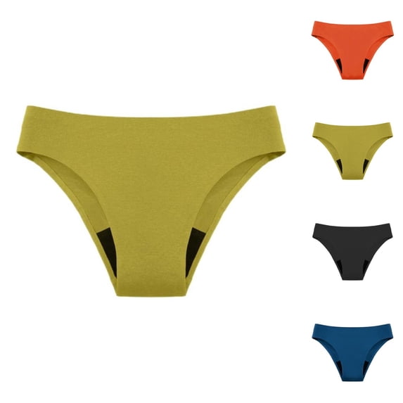 Period Underwear for Women Seamless 4 Layer Leak Proof Hipster Menstrual Panties Briefs
