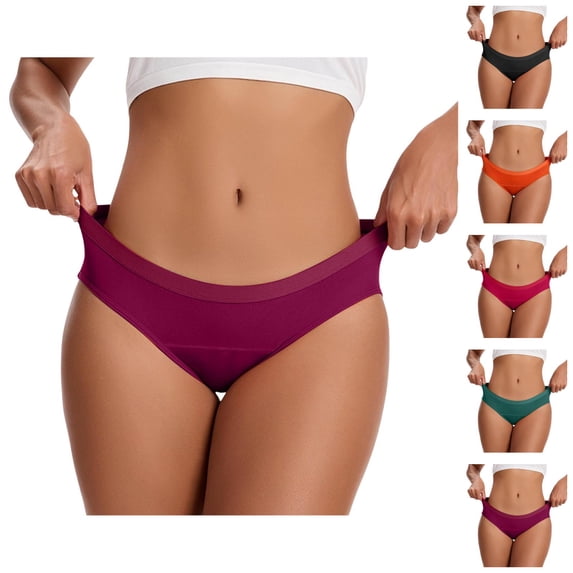 Period Underwear for Women Soft Breathable Leak Proof Heavy Flow Menstrual Panties Briefs