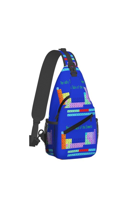 Periodic Table Elements Sling Crossbody Bag Cross Body Backpack Travel Hiking Daypack