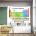 thumbnail image 1 of Periodic Table of Elements Tapestry for Classroom Bedroom, High School Chemistry Science Teaching Studying Classroom Decoration Tapestries, Student Teachers Chemistry Wall Hanging Poster,70x60inch, 1 of 4
