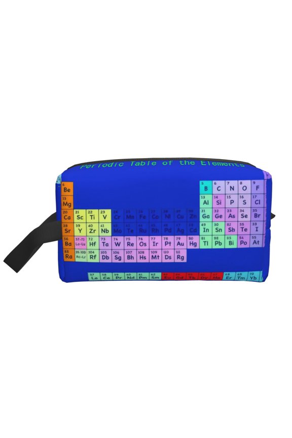 Periodic Table Elements Travel Hanging Toiletry Bag For Men Women Water Resistant Shaving Bag