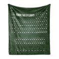 thumbnail image 1 of Periodic Table Soft Flannel Fleece Blanket, Chemistry Science Inspirational Elements Educational Art for Class, Cozy Plush for Indoor and Outdoor Use, 60" x 80", Dark Green and White, by Ambesonne, 1 of 6