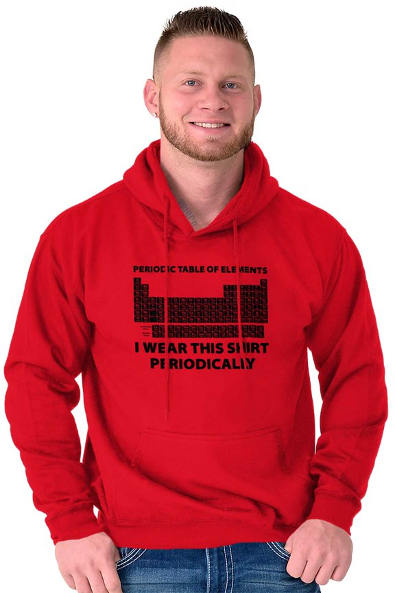 Periodic Table Wear Periodically Nerd Hoodie Sweatshirt Women Men Brisco Brands S