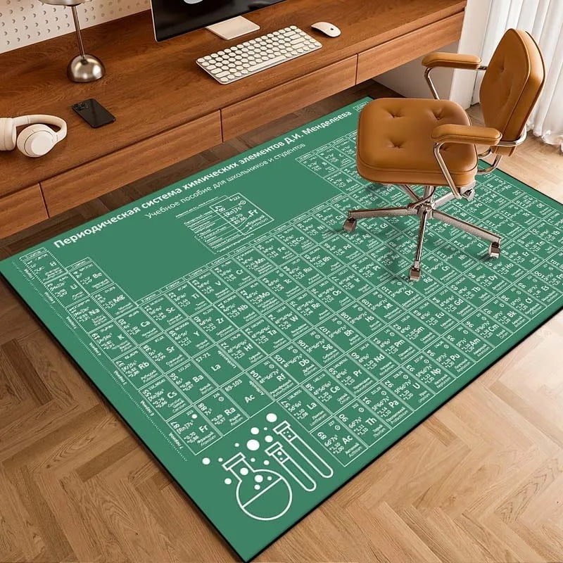 Periodic Table of Area Rug Chemistry Science Carpet Home Living Room ...