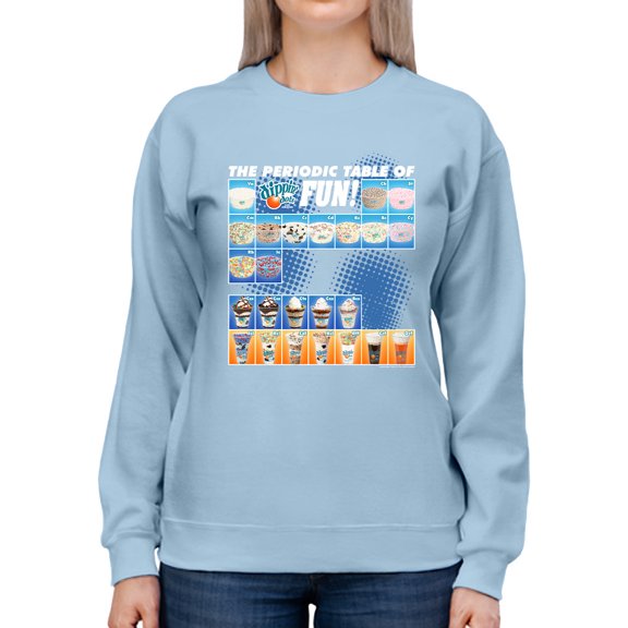Periodic Table of Fun - Dippin’ Dots Ice Cream Graphic Women's Sweatshirt