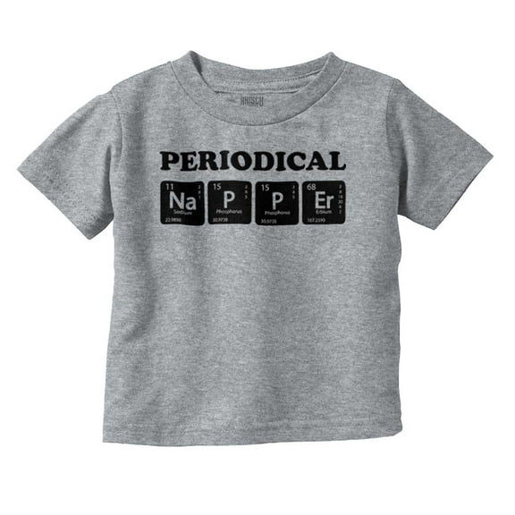 Periodical Napper Science Nerd Toddler Boy Girl T Shirt Infant Toddler Brisco Brands 4T