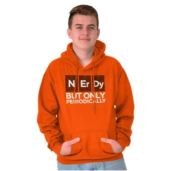 Periodically Nerdy Chemistry Science Unisex Plus Fleece Graphic Hoodie Brisco Brands 5X