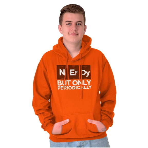 Periodically Nerdy Chemistry Science Unisex Plus Fleece Graphic Hoodie Brisco Brands 2X
