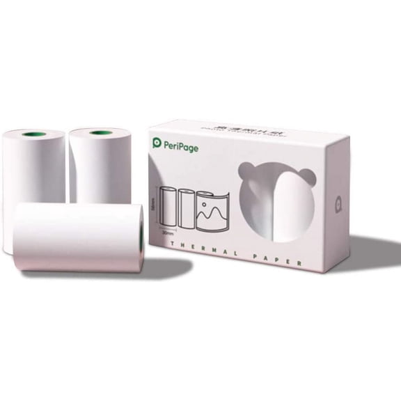 Peripage Mini Printer HD Photo Paper, Photo Thermal Paper A6/A8 Waterproof, Oilproof, Scratchproof, BPA Box Pack, 3 Roll,5.5m/roll