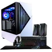Periphio Castle Gaming PC Computer - AMD Ryzen 5 5600G | Radeon Vega 7 Graphics | 1TB Solid State (SSD) | 16GB DDR4 RAM | Windows 10 (Windows 11 Ready) | RGB Elite 4-in-1 Gaming Bundle + RGB Speakers