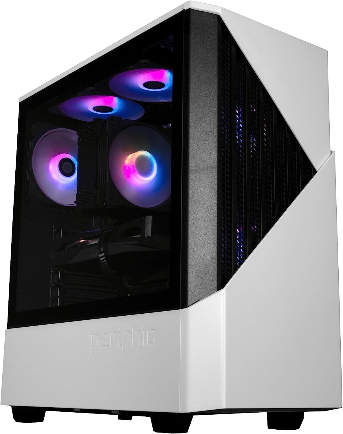 Periphio Citadel Prebuilt Gaming PC | GeForce RTX 3050 (8GB) Graphics| Intel Core i5-13400F (4.6GHz Turbo) | 1TB Solid State SSD | 16GB DDR4 RAM | Windows 11 Computer | WiFi + BT