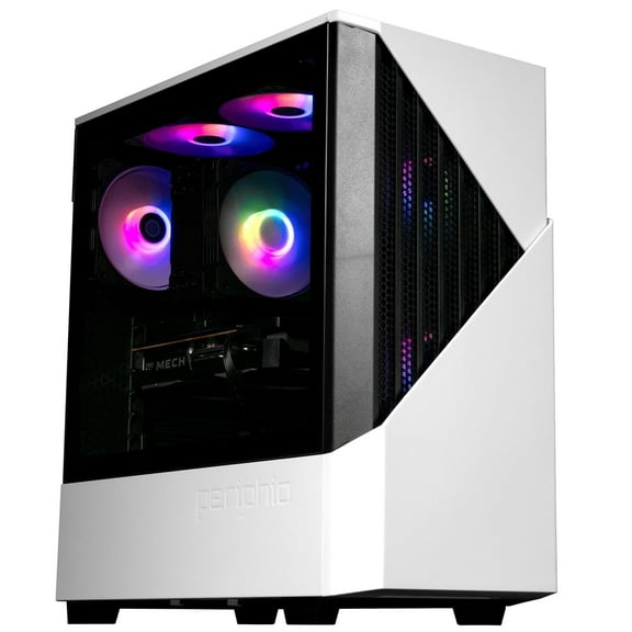 Periphio Citadel Prebuilt Gaming PC | GeForce RTX 5060 (8GB) | Intel Core i5-13400F (4.6GHz Turbo) | 1TB Solid State SSD | 16GB DDR4 RAM | Windows 11 Computer | WiFi + BT
