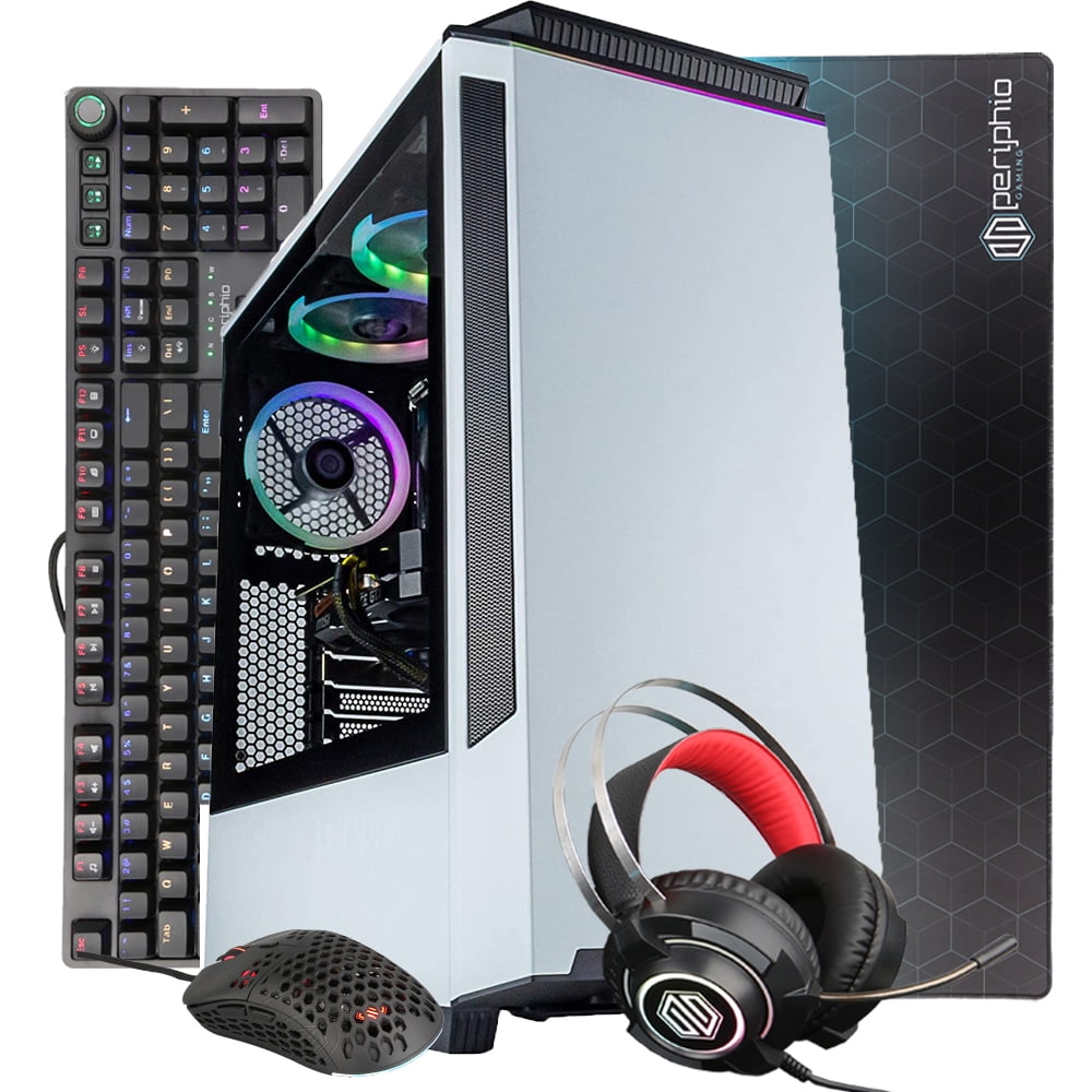 Periphio Ecto Gaming PC Desktop Computer Tower, Intel Quad Core i5 3.2GHz, 16GB RAM, 120GB SSD