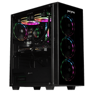 Periphio Firestorm Prebuilt Gaming PC | AMD Ryzen 5 5600X (4.6GHz Turbo) | Radeon RX 7600 (8GB) | 1TB M.2 NVMe SSD | 16GB DDR4 RAM | Windows 11 Computer | WiFi + BT