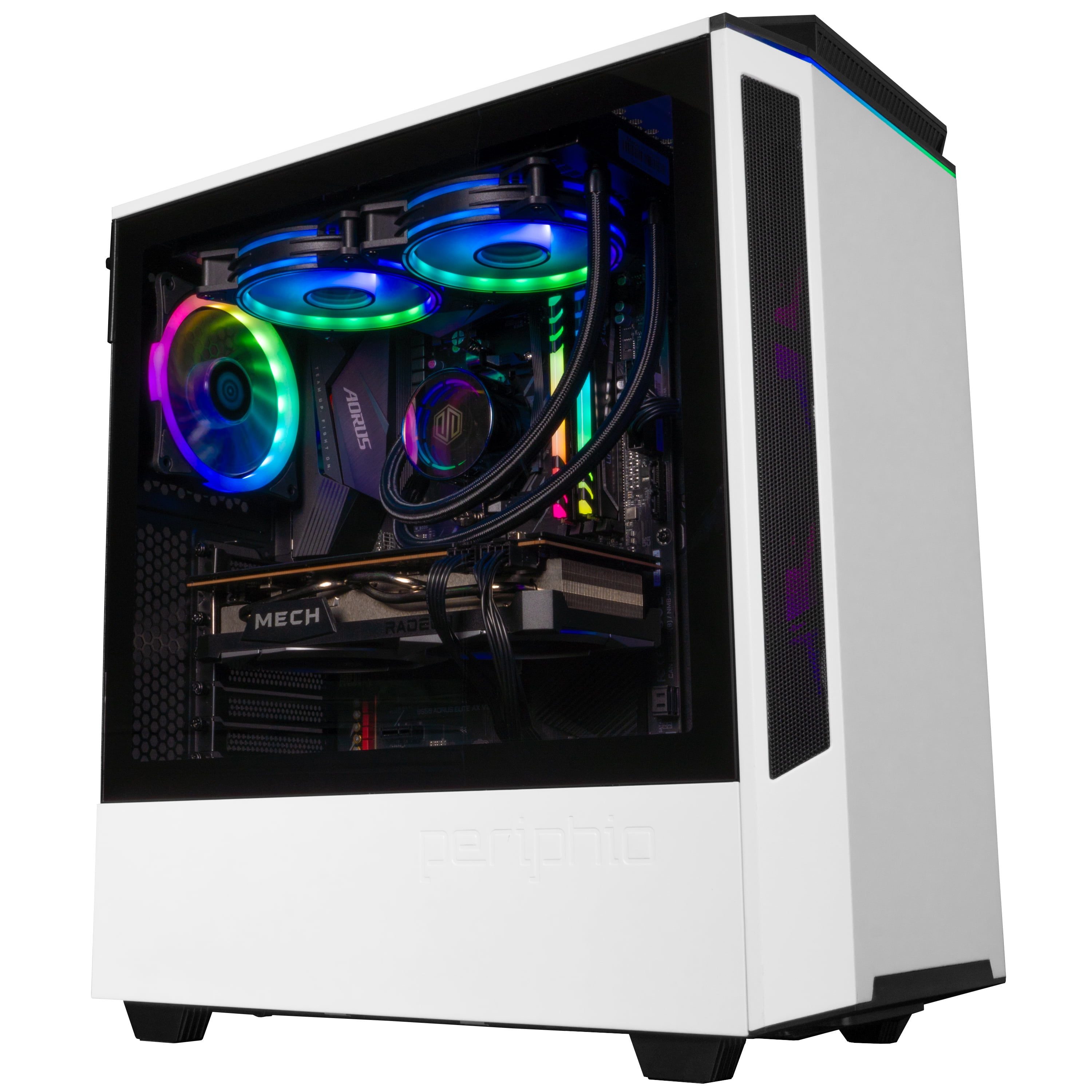 Periphio Nova Prebuilt Gaming PC VR Ready Liquid Cooled AMD Ryzen 5