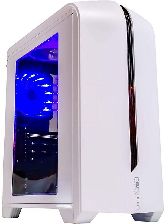 Periphio Portal Mid-Tower ATX PC Gaming Case Power Supply Combo - 550w - 80+ Bronze