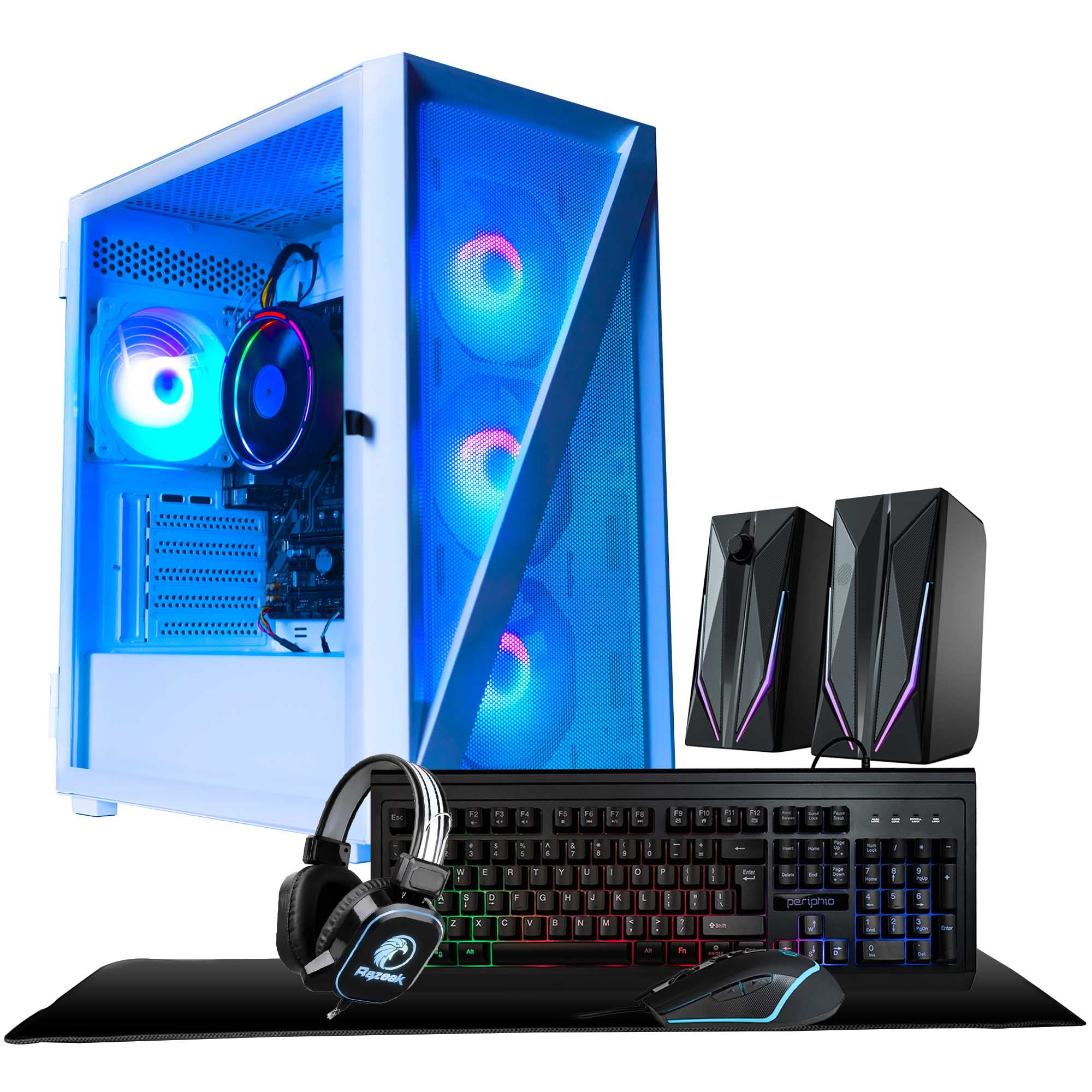 iBUYPOWER Pro Gaming PC Computer Desktop SlateMR 215a (AMD Ryzen 5 5600G  3.9 GHz,AMD Radeon RX 6600XT 8GB, 16GB DDR4, 480 GB SSD, WiFi Ready,  Windows