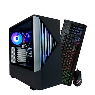 Periphio Reaper Gaming PC Computer | AMD Ryzen 5 5600G | Radeon Vega 7 Graphics | 1TB Solid State (SSD) | 16GB DDR4 RAM | Windows 11 | RGB Gaming Mouse   Keyboard