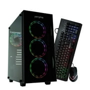 Periphio Terra Gaming PC Bundle, AMD Ryzen 5, Vega Graphics, 16GB RAM, 1TB NVMe SSD, Windows 11 Desktop Computer for 1080p PC Gaming