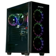 Periphio Terra Prebuilt Gaming PC - AMD Ryzen 5 5600G CPU 4.4GHz Turbo, 32GB DDR4 RGB RAM, Radeon Vega 7 Graphics, 1TB NVMe Solid State SSD, Windows 11 Gaming Computer Desktop, WiFi + BT
