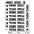 thumbnail image 1 of Perishable Food Mail Shipment Sticker Set - White - Matte Finish - 2.00" Large, 1 of 7