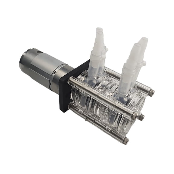 Peristaltic Pump, Water Pump, Dosing Pump, Dual Pump Head, 12V 24V DC, High Flowrate For Aquarium Lab Analytical ,Easy to Install