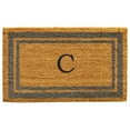 thumbnail image 1 of Periwinkle Border Monogram Doormat (Letter C), 1 of 1