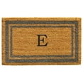 thumbnail image 1 of Periwinkle Border Monogram Doormat (Letter E), 1 of 1