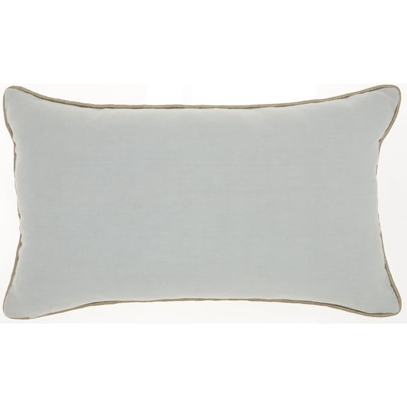Periwinkle Embellished Lumbar Pillow