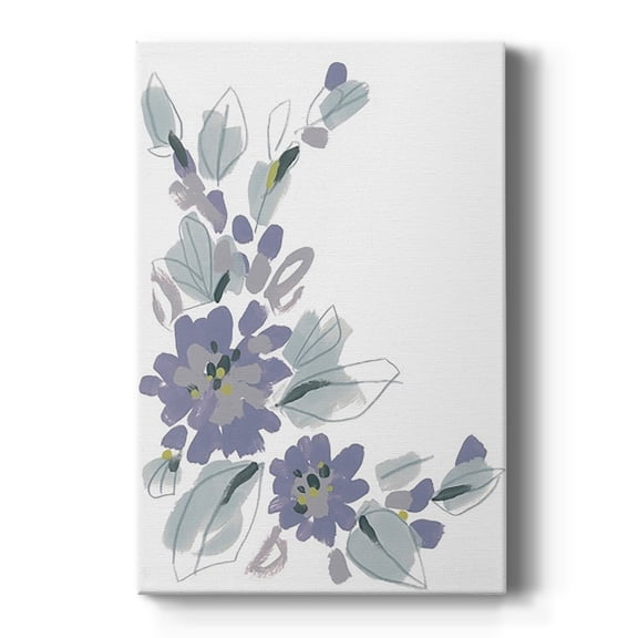 Periwinkle Patch III Premium Gallery Wrapped Canvas - Ready to Hang
