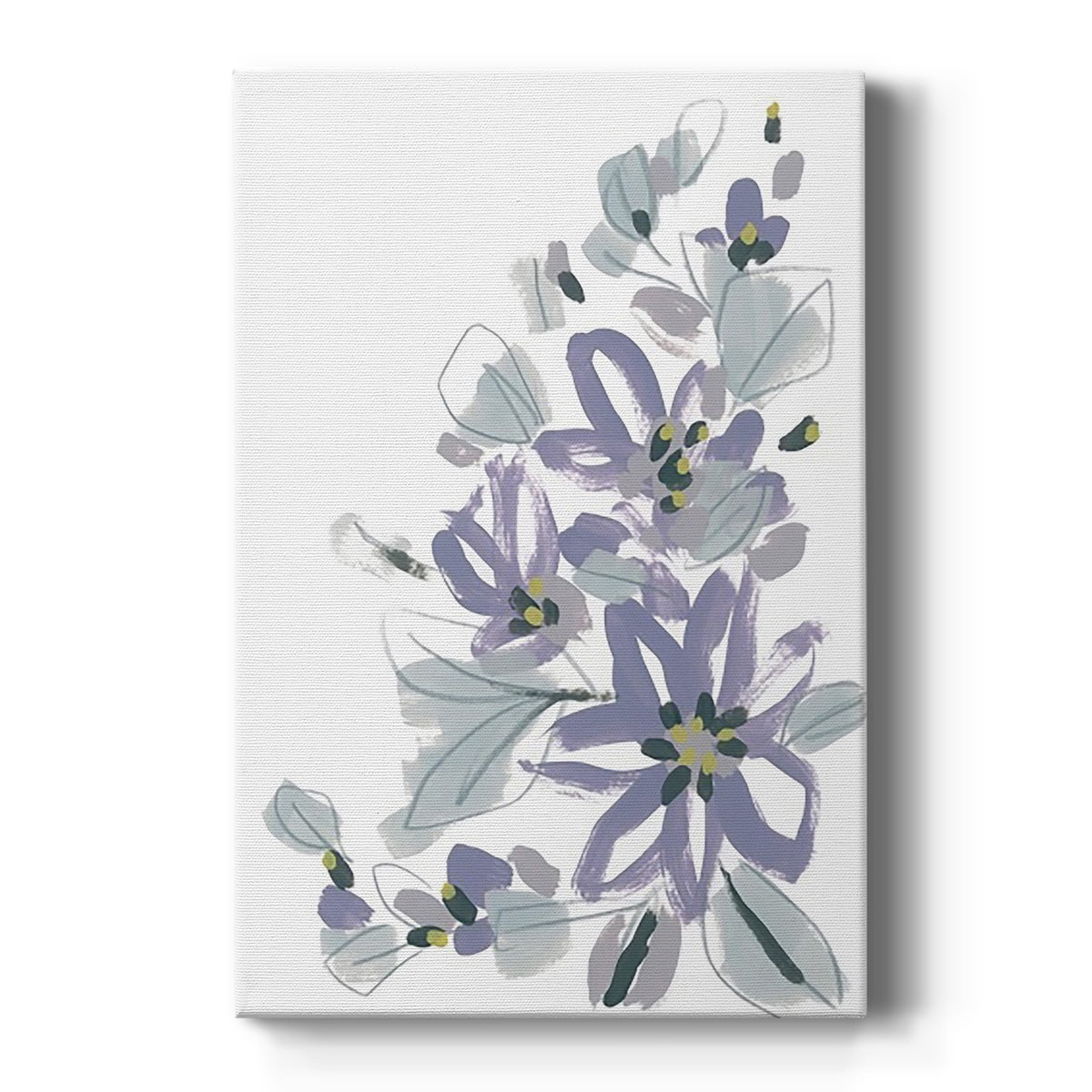 Periwinkle Patch IV Premium Gallery Wrapped Canvas - Ready to Hang