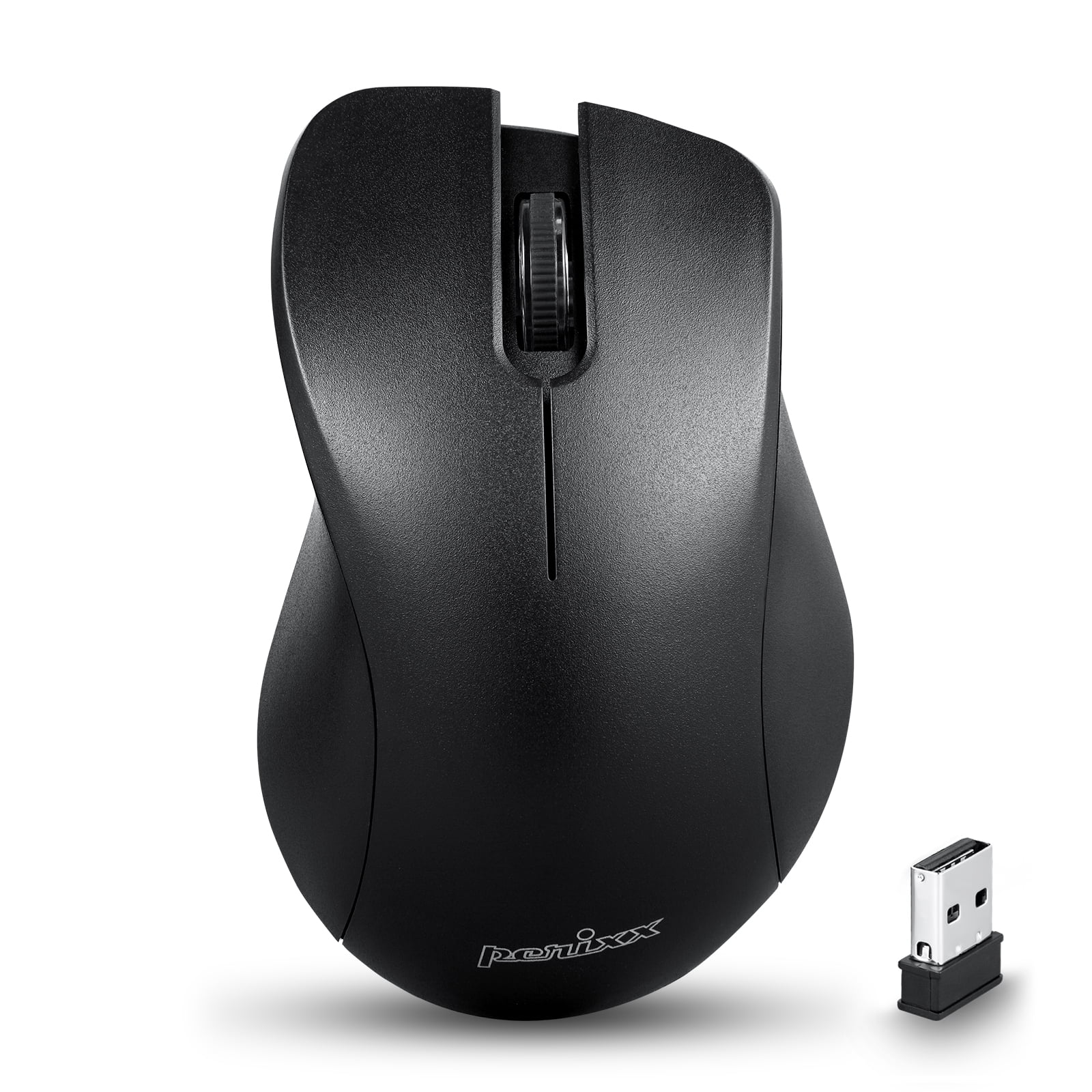Perixx PERIMICE621B Wireless Mouse Silent Click with Ergo Design