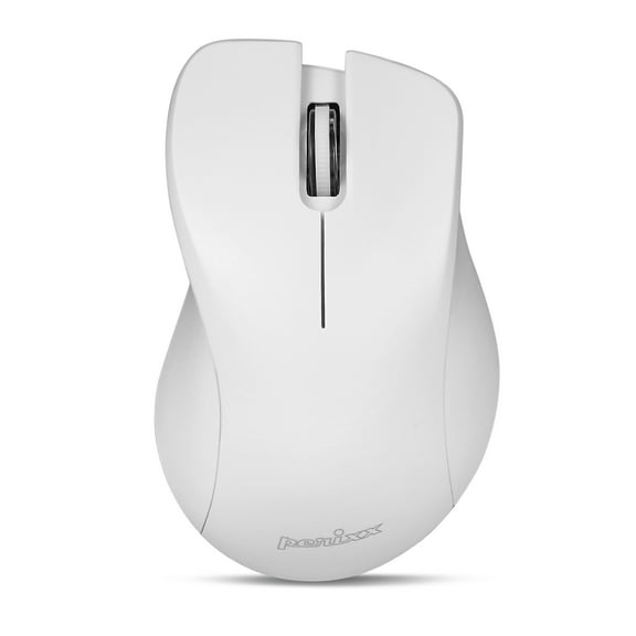 Perixx PERIMICE-621W Wireless Mouse - Silent Click with Ergo Design - Compatible for Desktop and Laptop PC - Wireless 2.4 GHz - White
