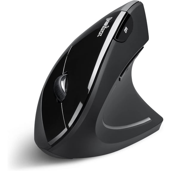 Perixx PERIMICE-813B Wireless Multi-Device Ergonomic Vertical Mouse - 2xBluetooth & 2.4G Spec - Black