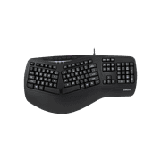 Perixx Periboard-312 - Black - Wired USB Backlit Ergonomic Computer Keyboard - US Layout