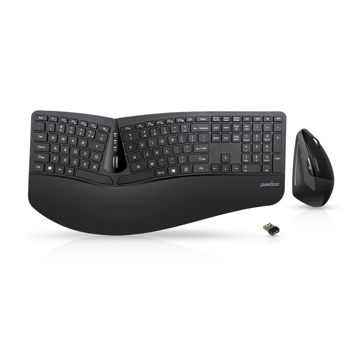 Free Shipping! Perixx Periduo-605, Wireless Ergonomic Keyboard and ...