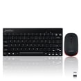 thumbnail image 1 of Perixx Periduo-712B Wireless Mini Keyboard and Mouse Combo - Home or Office Use -Black - US English, 1 of 8