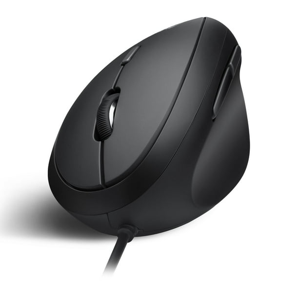 Perixx Perimice-519 Wired Portable Vertical USB Mouse, Mini Size for Laptops Computer, Right Handed Design
